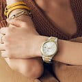 Fossil Fossil Scarlette ES5259 кварцевые женские часы часы, крупный план серебристый циферблат