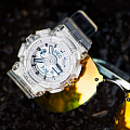 Casio Casio Baby-G BA-110CR-7ADR (BA-110CR-7A) кварцевые женские часы часы, крупный план серый циферблат