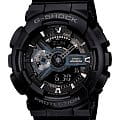 Casio Casio G-Shock GA-110-1B GA-110 GA-110-1B электронные мужские часы  черный циферблат, браслет пластик — вид спереди