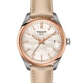 Tissot Tissot PR 100 T150.210.26.111.00 PR 100 T1502102611100 кварцевые женские часы  перламутровый циферблат, браслет кожаный — вид спереди