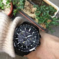 Seiko Seiko Astron GPS Solar SSE079J1 кварцевые мужские часы часы, крупный план черный циферблат
