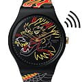 Swatch Swatch New Gent Biosourced Swatch Pay! SO29Z137-5300  SO29Z137-5300 кварцевые мужские часы  цветной циферблат, браслет силикон — вид спереди
