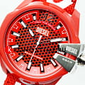 Diesel Diesel Baby Chief DZ4619 мужские часы красный циферблат на запястье