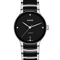 Rado Rado Centrix R30040712 Automatic R30040712 механические женские часы  черный циферблат, браслет сталь + керамические вставки — вид спереди