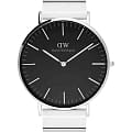 Daniel Wellington Daniel Wellington Classic Piano DW00100774  DW00100774 кварцевые мужские часы  черный циферблат, браслет нержавеющая сталь — вид спереди