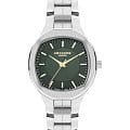 Lee Cooper Lee Cooper LC07850.370  LC07850.370 кварцевые женские часы  зеленый циферблат, браслет нержавеющая сталь — вид спереди