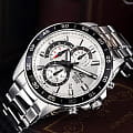 Casio Casio Edifice EFV-550D-7AVUDF (EFV-550D-7A) мужские часы белый циферблат на запястье