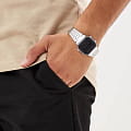 Casio Casio Collection A-168WEM-1 Retro наручные мужские часы фото под углом.