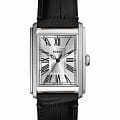 Fossil Fossil Carraway FS6078  FS6078 кварцевые мужские часы  серебристый циферблат, браслет кожаный — вид спереди