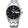 Orient Orient EM63001B (FEM63001B)  FEM63001B механические мужские часы  черный циферблат, браслет  — вид спереди