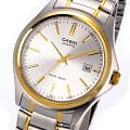 Casio Casio MTP-1183G-7A mtp японские мужские часы на браслете нержавеющая сталь с ip-покрытием боковой вид