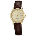 Orient Orient SZ3N002C (FSZ3N002C)  FSZ3N002C  женские часы  желтый циферблат, браслет кожа + текстиль — вид спереди