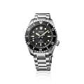 Seiko Seiko Prospex Marinemaster SLA079 механические мужские часы часы, крупный план черный циферблат