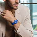 Rado Rado True Thinline Le Corbusier R27092622  мужские часы синий циферблат на запястье