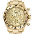 Philipp Plein Philipp Plein Nobile Wonder PWCAA1121  PWCAA1121 кварцевые мужские часы  золотой циферблат, браслет нержавеющая сталь — вид спереди