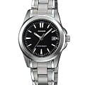 Casio Casio Collection LTP-1215A-1A2  LTP-1215A-1A2 кварцевые женские часы  черный циферблат, браслет нержавеющая сталь — вид спереди