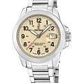 Festina Festina Swiss Made F20081/1  F20081/1 кварцевые мужские часы  бежевый циферблат, браслет нержавеющая сталь — вид спереди