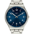 Swatch Swatch Skin Irony 42 SS07S106G  SS07S106G кварцевые мужские часы  синий циферблат, браслет нержавеющая сталь — вид спереди