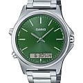 Casio Casio Collection MTP-VC01D-3EUDF (MTP-VC01D-3E)  MTP-VC01D-3E кварцевые мужские часы  черный циферблат, браслет нержавеющая сталь — вид спереди