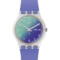 Swatch Swatch Gent Standard GE718  GE718 кварцевые женские часы  фиолетовый циферблат, браслет силикон — вид спереди