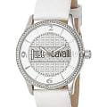 Just Cavalli Just Cavalli R7251127503  R7251127503 кварцевые женские часы  серебристый циферблат, браслет кожаный — вид спереди