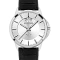 Jacques Lemans Jacques Lemans Classic 1-1540B  1-1540B кварцевые мужские часы  белый циферблат, браслет кожаный — вид спереди