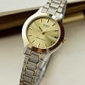 Casio Casio Collection LTP-1128G-9A женские часы белый циферблат на запястье