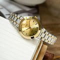 Casio Casio Collection LTP-1128G-9A кварцевые женские часы часы, крупный план белый циферблат