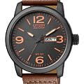 Citizen Citizen Eco-Drive BM8475-26E  BM8475-26E кварцевые мужские часы  черный циферблат, браслет кожаный — вид спереди