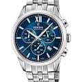 Festina Festina Swiss Made F20040/2  F20040/2 кварцевые мужские часы  синий циферблат, браслет нержавеющая сталь — вид спереди