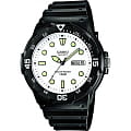 Casio Casio Illuminator MRW-200H-7EVDF (MRW-200H-7E)  MRW-200H-7E кварцевые мужские часы  белый циферблат, браслет пластик — вид спереди