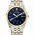 Citizen Citizen Eco-Drive BM7334-66L  BM7334-66L кварцевые мужские часы  синий циферблат, браслет нержавеющая сталь с ip-покрытием — вид спереди