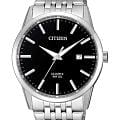 Citizen Citizen Basic BI5000-87E  BI5000-87E кварцевые мужские часы  черный циферблат, браслет нержавеющая сталь — вид спереди