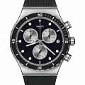 Swatch Swatch I New Chrono YVS487  YVS487 кварцевые мужские часы  черный циферблат, браслет резина — вид спереди