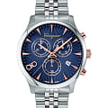 Salvatore Ferragamo Salvatore Ferragamo chic SFEZ00120  SFEZ00120 кварцевые мужские часы  синий циферблат, браслет нержавеющая сталь — вид спереди