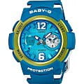 Casio Casio Baby-G BGA-210-2B  BGA-210-2B кварцевые женские часы  голубой циферблат, браслет пластик — вид спереди