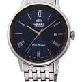 Orient Orient RA-AC0J03L  RA-AC0J03L механические мужские часы  синий циферблат, браслет нержавеющая сталь — вид спереди