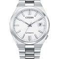 Citizen Citizen Tsuyosa NJ0150-81A  NJ0150-81A механические мужские часы  белый циферблат, браслет нержавеющая сталь — вид спереди