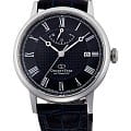 Orient Orient RE-AU0003L0  RE-AU0003L механические мужские часы  синий циферблат, браслет кожаный — вид спереди