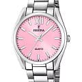 Festina Festina Classics F20622/M  F20622/M кварцевые женские часы  розовый циферблат, браслет нержавеющая сталь — вид спереди