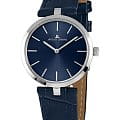 Jacques Lemans Jacques Lemans 1-2024C  1-2024C кварцевые женские часы  синий циферблат, браслет кожаный — вид спереди