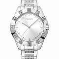 DKNY DKNY Park Ave Glitz DK1L019M0015  DK1L019M0015 кварцевые женские часы  серебристый циферблат, браслет нержавеющая сталь — вид спереди