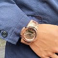 Casio Casio G-Shock AWM-500GD-4ADR g-shock японские мужские часы на браслете сталь с ip покрытием боковой вид