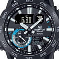 Casio Casio Edifice ECB-40PB-1ADF (ECB-40PB-1A) edifice японские мужские часы на браслете полимер боковой вид