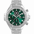 Philipp Plein Philipp Plein Plein Chrono Royal PWLFA0425  PWLFA0425 кварцевые мужские часы  зеленый циферблат, браслет нержавеющая сталь — вид спереди