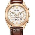 Citizen Citizen Eco-Drive CA4593-15A  CA4593-15A кварцевые мужские часы  белый циферблат, браслет кожаный — вид спереди