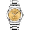 Swatch Swatch Gent Petal Swirl YLS236G  YLS236G кварцевые женские часы  желтый циферблат, браслет нержавеющая сталь — вид спереди