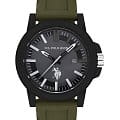 U.S. Polo Assn. U.S. Polo Assn. Yard USPA1029-05  USPA1029-05 кварцевые мужские часы  зеленый циферблат, браслет силикон — вид спереди
