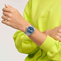 Swatch Swatch Irony Sistem51 YIS435G мужские часы синий циферблат на запястье
