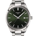 Tissot Tissot PR 100 T150.410.11.091.00 PR 100 T1504101109100 кварцевые мужские часы  зеленый циферблат, браслет нержавеющая сталь — вид спереди
